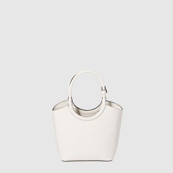 미우미우 여성 아이비 가죽 핸드백 - Miumiu Womens Ivy Leather Handbag - mib16429x