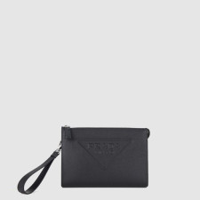 프라다 남성 로고 엠보싱 스트랩 클러치백 2VF039 - Prada Mens Logo Embossed Strap Clutch Bag - prb13670x