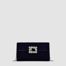 로저비비에 여성 플라워 스트라스 버클 클러치 - Roger Vivier Womens Flower Strass Buckle Clutch - rob13494x