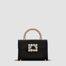 로저비비에 여성 쥬얼 이플로레슨스 미니 실크 사틴 클러치 - Roger Vivier Womens Jewel Eflorescence Mini Silk Satin Clutch - rob13496x