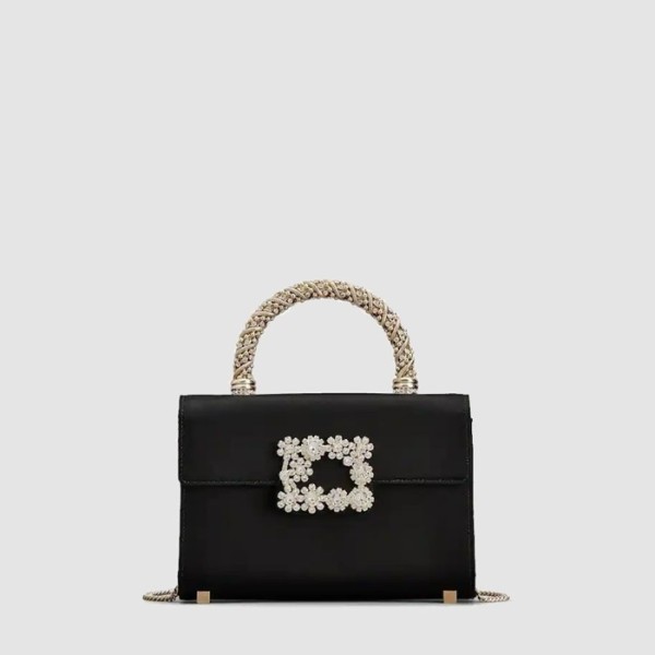 로저비비에 여성 쥬얼 이플로레슨스 미니 실크 사틴 클러치 - Roger Vivier Womens Jewel Eflorescence Mini Silk Satin Clutch - rob13496x