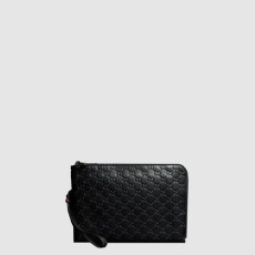 구찌 남성 GG 엠블럼 미디엄 파우치 - Gucci Mens GG Emblem Medium Pouch - gub16309x