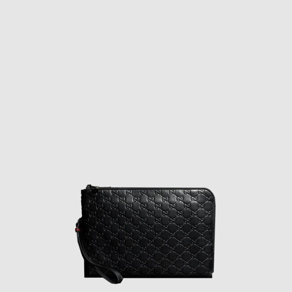 구찌 남성 GG 엠블럼 미디엄 파우치 - Gucci Mens GG Emblem Medium Pouch - gub16309x
