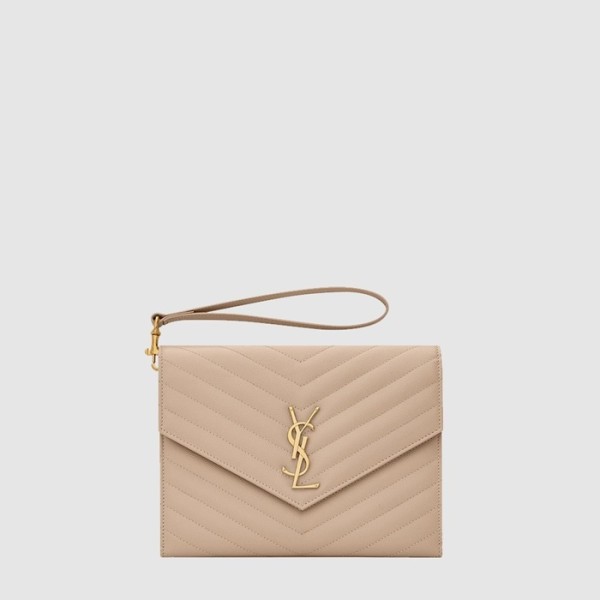 입생로랑 여성 로렌 마틀라세 클러치 - Saint Laurent Womens Laurent Matelasse Clutch - ysb14729x