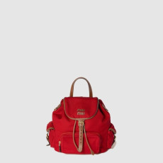 미우미우 여성 캔버스 가죽 백팩 - MiuMiu Womens Canvas Leather Backpack - mib5400x