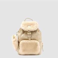 프라다 여성 시어링 리나일론 백팩 1BZ074 - Prada Womens Shearling Re-Nylon Backpack - prb13596x