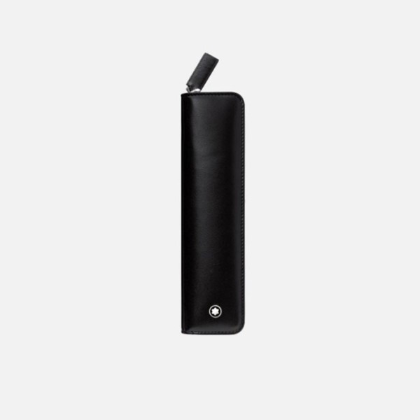 몽블랑 남성 마이스터스튁 1개의 펜 보관용 지퍼 파우치 - Montblanc Mens Meisterstück 1 Pen Pouch with Zip - mow322x