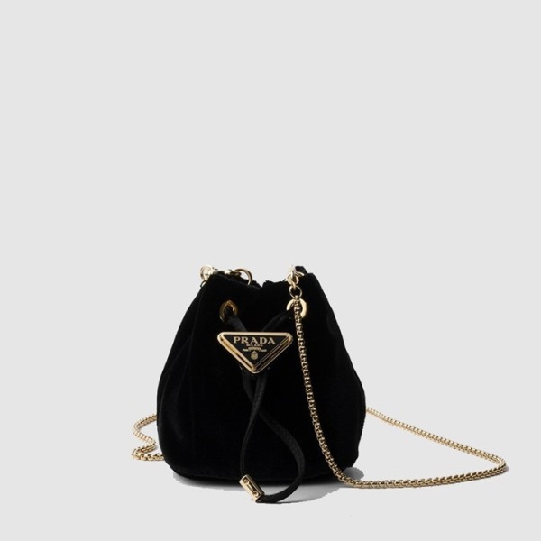 프라다 여성 벨벳 미니 파우치 1NR016 - Prada Womens Velvet Mini Pouch - prb13651x