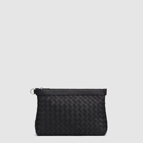 보테가베네타 남성 미디엄 인트레치아토 프리즘 파우치 - Bottega Veneta Mens Medium Intrecciato Prism Pouch - bvb8106x