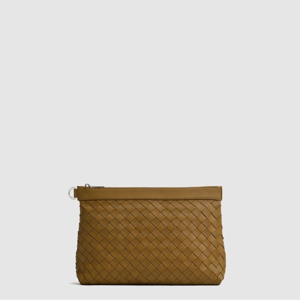 보테가베네타 남성 미디엄 인트레치아토 프리즘 파우치 - Bottega Veneta Mens Medium Intrecciato Prism Pouch - bvb8108x