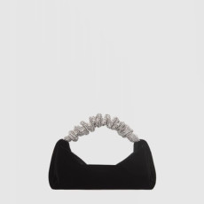 알렉산더 왕 여성 스크런치 벨벳 호보백 - Alexander Wang Womens Scrunchie Velvet Hobo Bag - alb15445x
