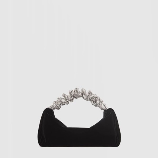 알렉산더 왕 여성 스크런치 벨벳 호보백 - Alexander Wang Womens Scrunchie Velvet Hobo Bag - alb15445x