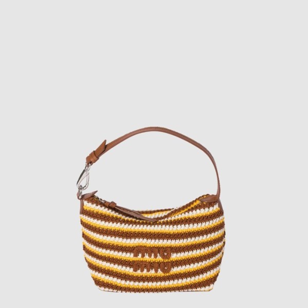 미우미우 여성 크로셰 파우치 - Miumiu Womens Crochet Pouch - mib16215x