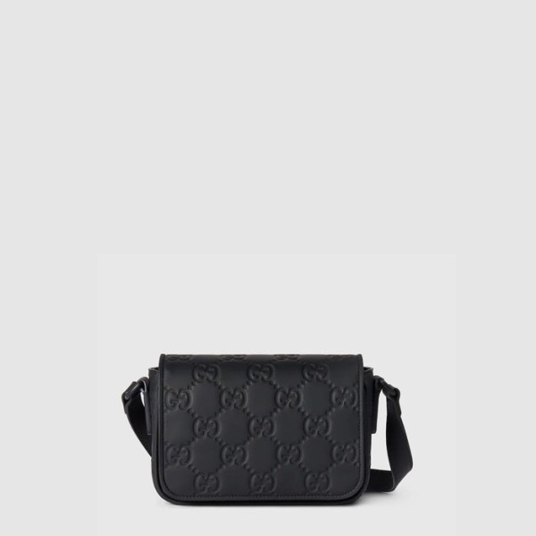 구찌 남성 GG 러버 효과 수퍼 미니백 - Gucci Mens GG Rubber Effect Super Mini Bag - gub9123x