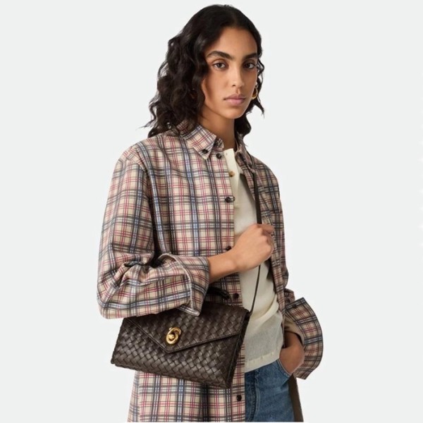 보테가베네타 여성 노트락 크로스 탑 핸들백 - Bottega veneta Womens Knot Lock Top Handle - bvb5352x