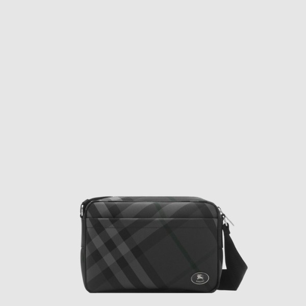 버버리 남성 슬림 그리드 크로스바디 백 - Burberry Mens Slim Grid Crossbody Bag - bub16072x