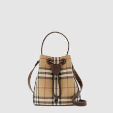 버버리 여성 미니 체크 버킷 백 - Burberry Womens Mini Check Bucket Bag - bub15511x