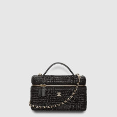 샤넬 여성 탑 핸들 포쉐트 체인 베니티 백 - Chanel Womens Top Handle Pochette Chain Vanity Bag - chb15952x