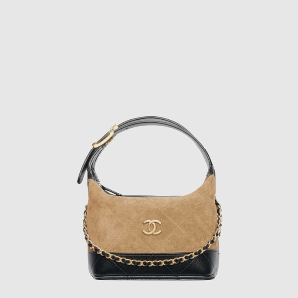 샤넬 여성 투톤 미니 호보백 - Chanel Womens Two-Tone Mini Hobo Bag - chb15962x