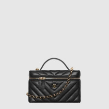 샤넬 여성 쉐브론 체인 코스메틱 케이스 - Chanel Womens Chevron Chain Cosmetic Case - chb15983x