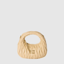 미우미우 여성 완더 마테라쎄 호보 미니 백 - Miumiu Womens Wander Matelasse Hobo Bag - mib15999x