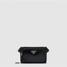 프라다 남성 브러쉬드 가죽 벨트백 - Prada Mens Brushed Leather Belt Bag - prb9104x