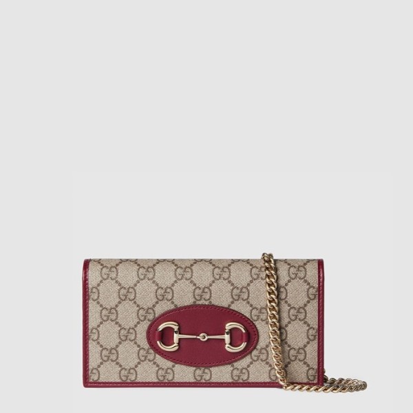 구찌 여성 홀스빗 1955 체인 지갑 - Gucci Womens Horsebit 1955 Chain Walle - gub13574x