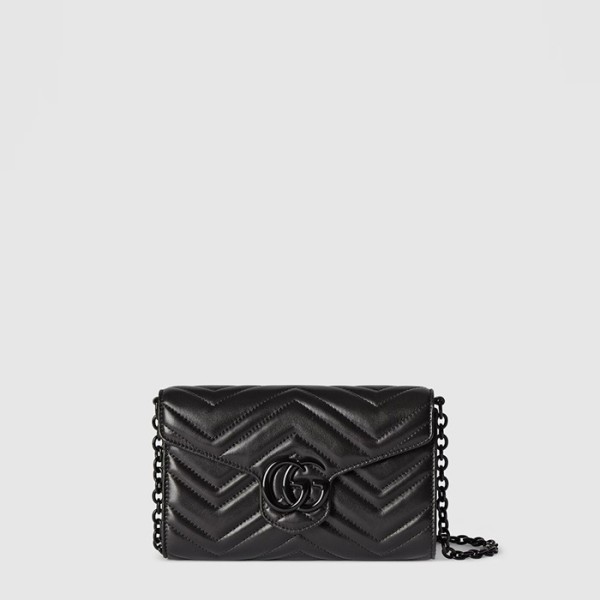 구찌 여성 GG 마몬트 월렛 온 체인 - Gucci Womens GG Marmont Wallet on Chain - gub16357x