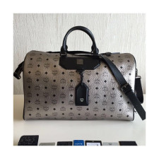 MCM Visetos 2019 Canvas Boston Bag,50.5cm - 엠씨엠 2019 비세토스 캔버스 남여공용 보스턴백 MCMB0153, 50.5cm,실버