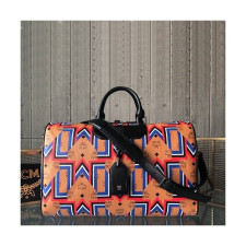 MCM Visetos 2019 Canvas Boston Bag,50.5cm - 엠씨엠 2019 비세토스 캔버스 남여공용 보스턴백 MCMB0365, 50.5cm,브라운