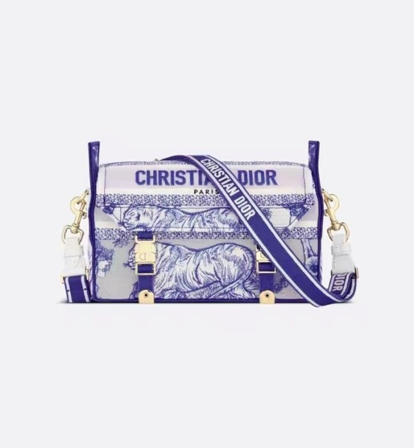 디올 여성 블루 캠프백 - Dior Womens Blue Camp Bag - dib354x