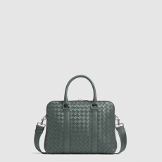 보테가 베네타 남성 인트레치아토 슬림 브리프케이스 - Bottega veneta Mens Intrecciato Slim Briefcase - bvb9132x