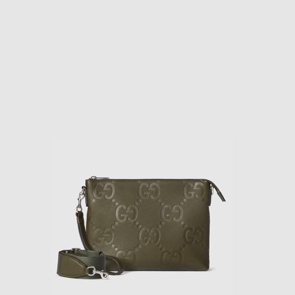 구찌 남성 점보 GG 미디엄 메신저백 - Gucci Mens Jumbo GG Medium Messenger Bag - gub9225x