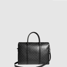 구찌 남성 에센스 클래식 미디엄 브리프케이스 - Gucci Mens Essence Classic Medium Briefcase - gub16314x