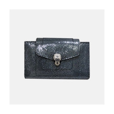 Bvlgari 2019 Leather Chain Wallet / Phone Bag -  불가리 2019 레더 체인 장지갑 / 폰 백, BVLW0002.Size(17.5CM).다크그레이