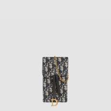 디올 여성 네이비 몽테뉴 폰백 - Dior Womens Navy Phone Bag - dib571x