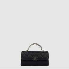 샤넬 여성 체인 플랩 폰 홀더 - Chanel Womens Chain Flap Phone Holder - chb10458x