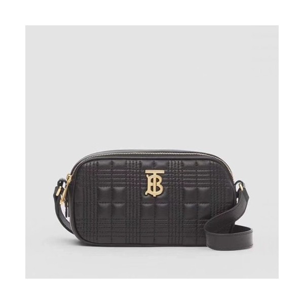 Burberry 2020 Leather Camera Shoulder Bag / Hip Sack Belt Bag,18cm  - 버버리 2020 남여공용 레더 카메라 숄더백 / 힙색 벨트백 ,BURB0463,18cm, 블랙