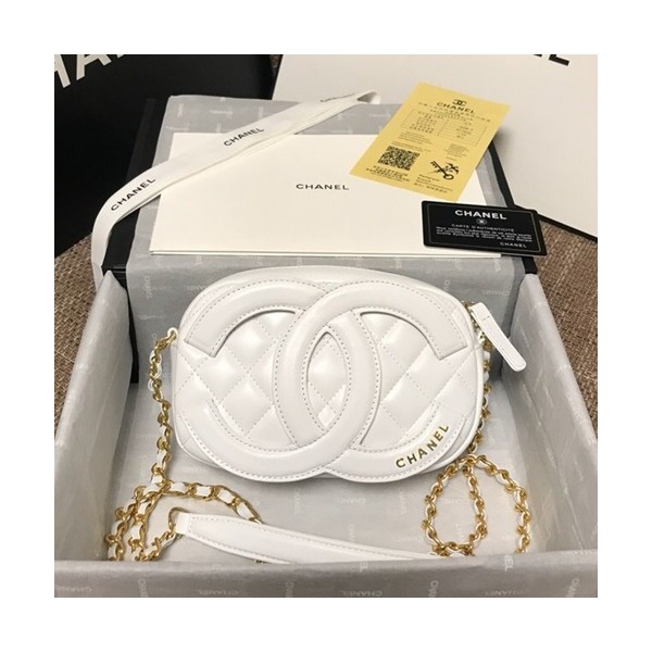 Chanel 2020 Camera Chain Shoulder Cross Bag,20CM - 샤넬 2020 카메라 체인 숄더 크로스백,CHAB1535,20CM,화이트