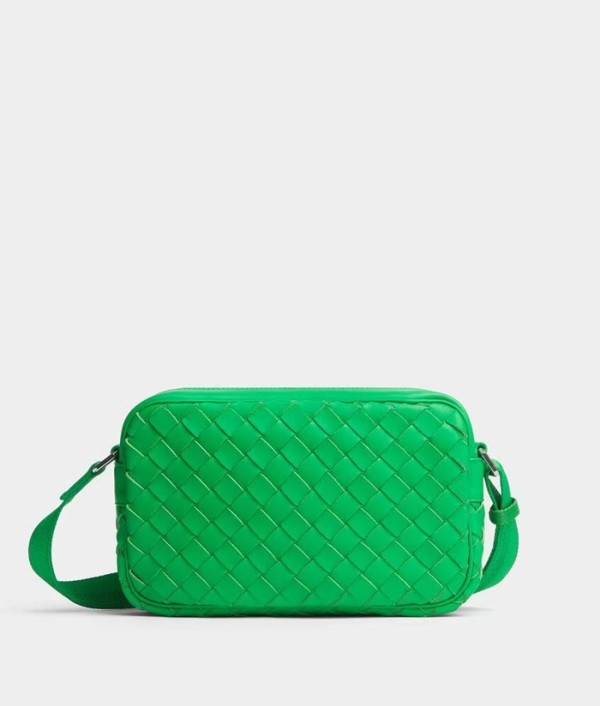 보테가베네타 남성 그린 카메라백 - Bottega Veneta Mens Green Camera Bag - bv250x