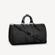 루이비통 남성 키폴 다미에 반둘리에 - Louis vuitton Mens Black Keepall - lvb16x