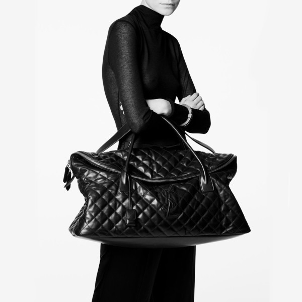 입생로랑 여성 블랙 키폴 - Saint Laurent Womens Black Keepall - ysl802x