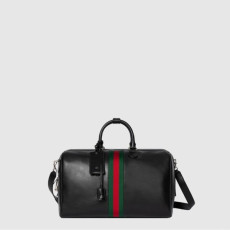 구찌 남성 웹 트레이드마크 미디엄 더플백 - Gucci Mens Web Trademark Medium Duffle Bag - gub16305x