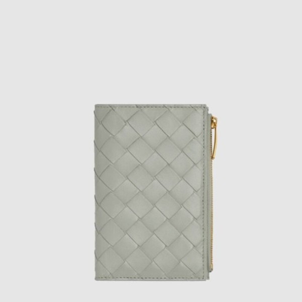 보테가 베네타 남성 지퍼 바이폴드 지갑 - Bottega veneta Mens Zipper Bifold Wallet - bvw607x