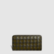 보테가 베네타 남성 인트레치아토 지퍼 어라운드 지갑 - Bottega veneta Mens Intrecciato Zipper Around Wallet - bvw611x