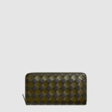 보테가 베네타 남성 인트레치아토 지퍼 어라운드 지갑 - Bottega veneta Mens Intrecciato Zipper Around Wallet - bvw611x