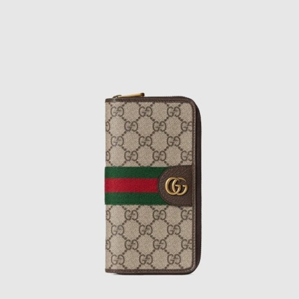 구찌 남/녀 오피디아 컬렉션 풀 지퍼 지갑 - Gucci Unisex Ophidia Collection Full Zipper Wallet - guw473x