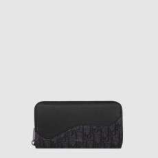 디올 남성 새들 지퍼 장지갑 - Dior Mens Saddle Zipper Long Wallet - diw645x