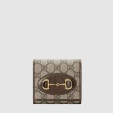 구찌 남/녀 GG 1955 홀스빗 반지갑 - Gucci Unisex GG 1955 Horsebit Wallet - guw706x