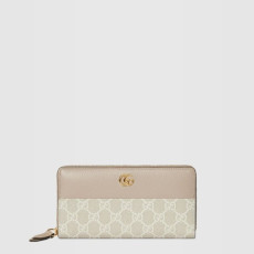 구찌 여성 GG 마몽 바이컬러 지퍼 지갑 - Gucci Womens GG Marmont Bicolor Zipper Wallet - guw716x